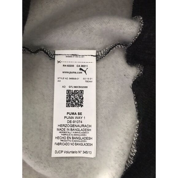 PUMA Women's Essential Logo Fleece Hoodie - Dark Gray Heather, Size XL - Picture 6 of 10